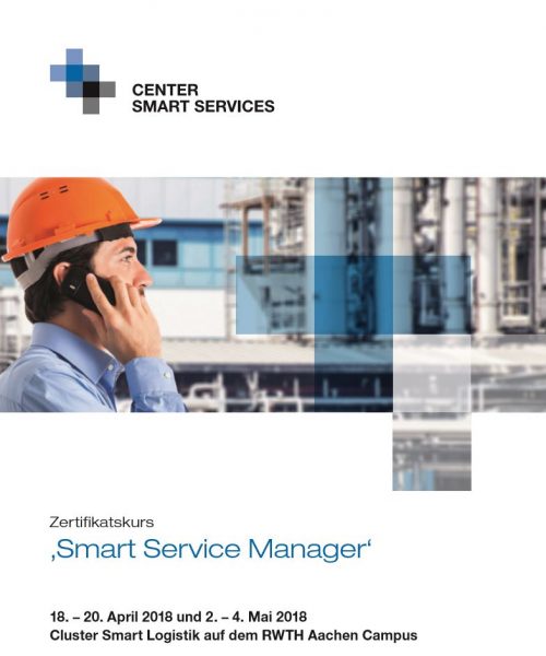 Deckblatt der Smart Service Manager Zertifikatskursbroschüre