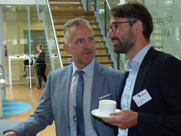 EICe-Geschäftsführer Ralf Bigge und Casimir Ortlieb von e.GO Digital