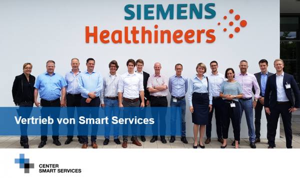 Smart Services verkaufen | Social Media Foto von den Teilnehmern des Projektes "Vertrieb von Smart Services" zu Besuch bei Siemens Healthineers