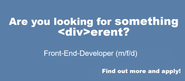 Front End Developer wanted at Center Smart Services
