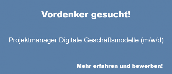 Projektmanager gesucht am Center Smart Services