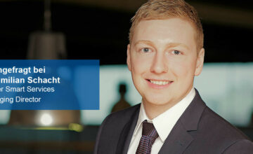 Maximilian Schacht, Chef des Center Smart Services im Interview